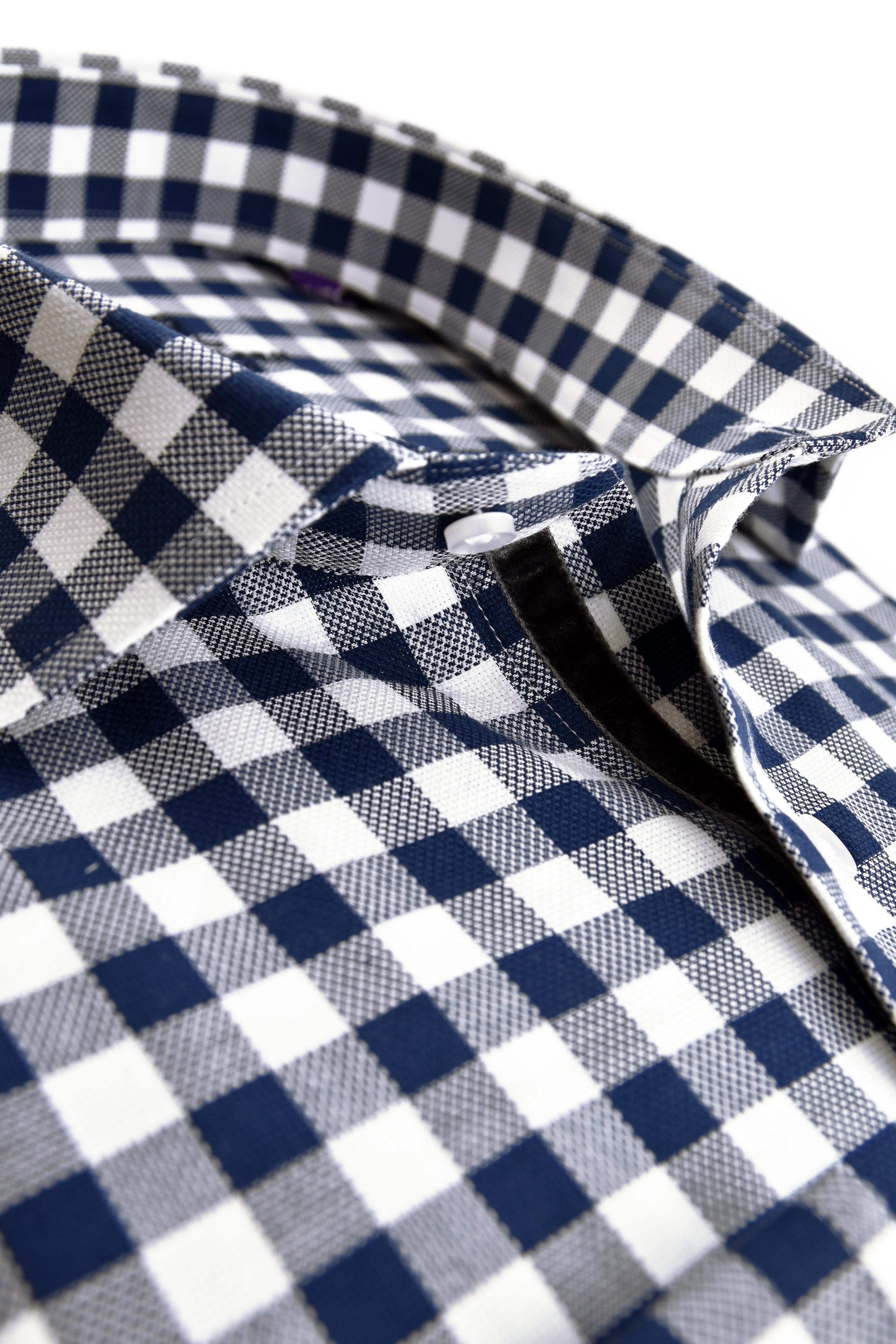 Navy - White check