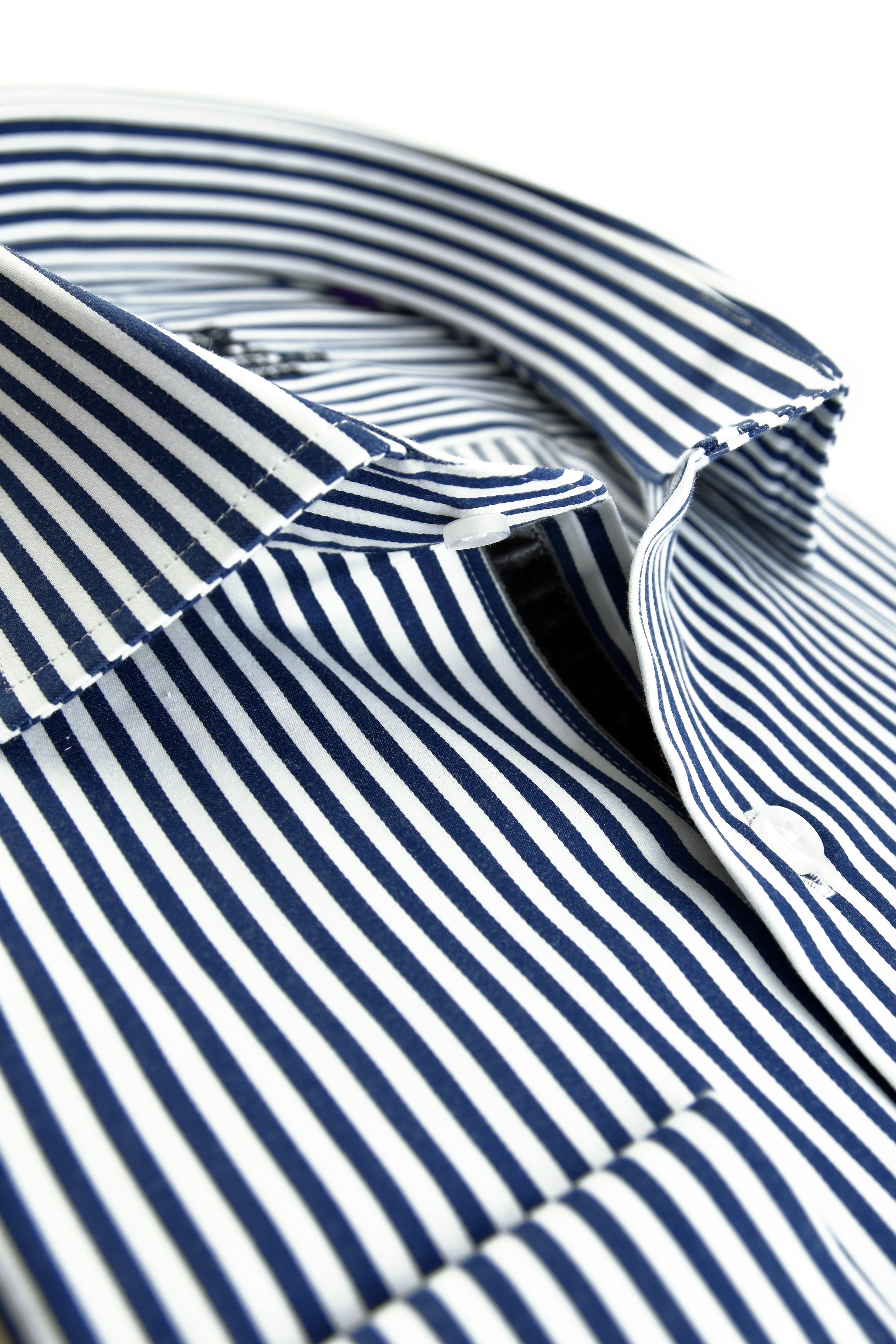 White - Navy Stripes