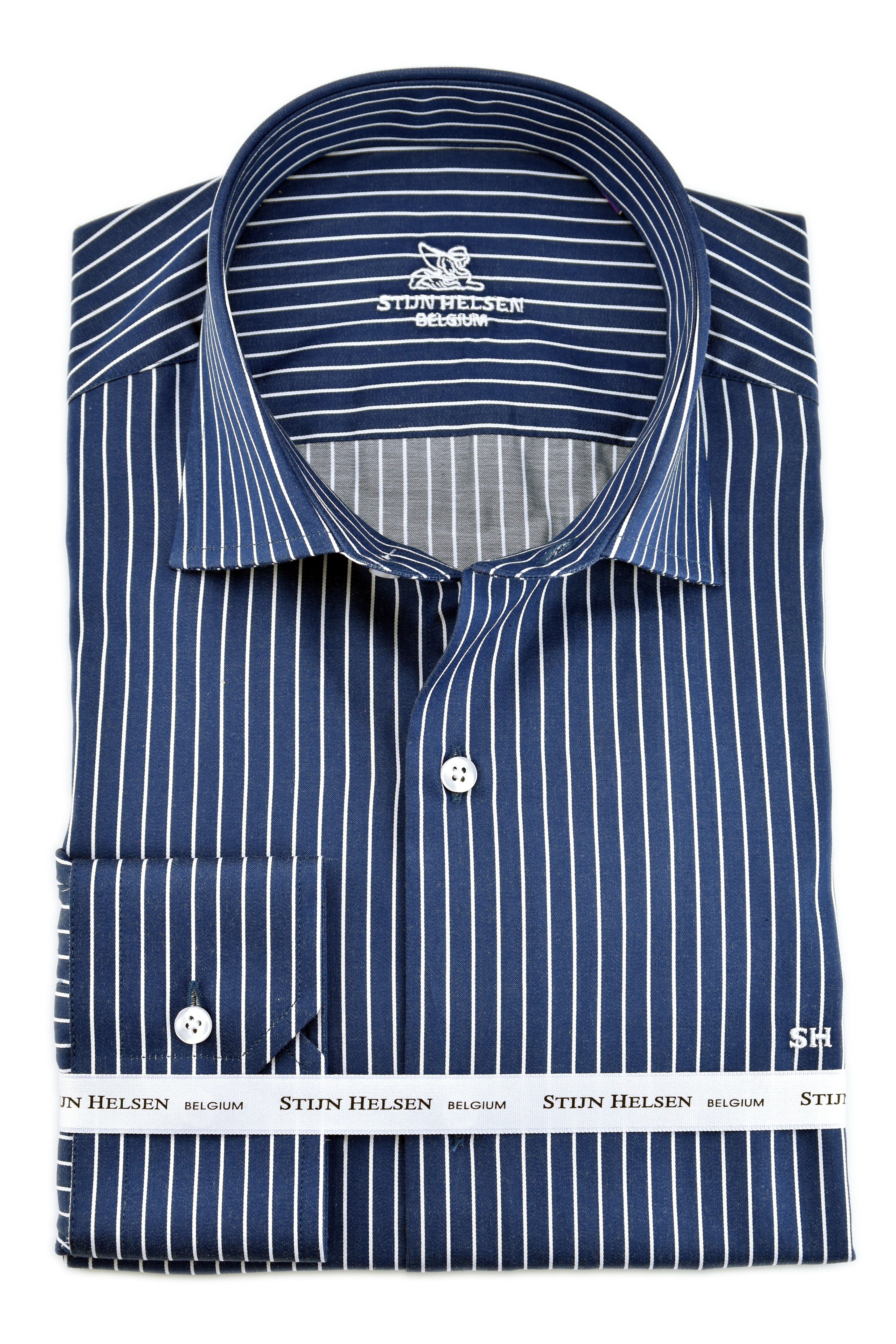 Navy - White Stripes